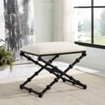 thumbnail image 2 of Uttermost Iron Drops Small Bench in Black, 2 of 6