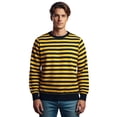 thumbnail image 3 of oqasdz Mens Sweatshirt Striped Long Sleeve Crewneck Pullover Hoodie Top Streetwear Festival Durable Soft Casual Dailywear, 3 of 4
