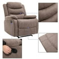 thumbnail image 5 of Spirit up Art 31.1" Wide Fabric Manual Standard Recliner in Brown, 5 of 9