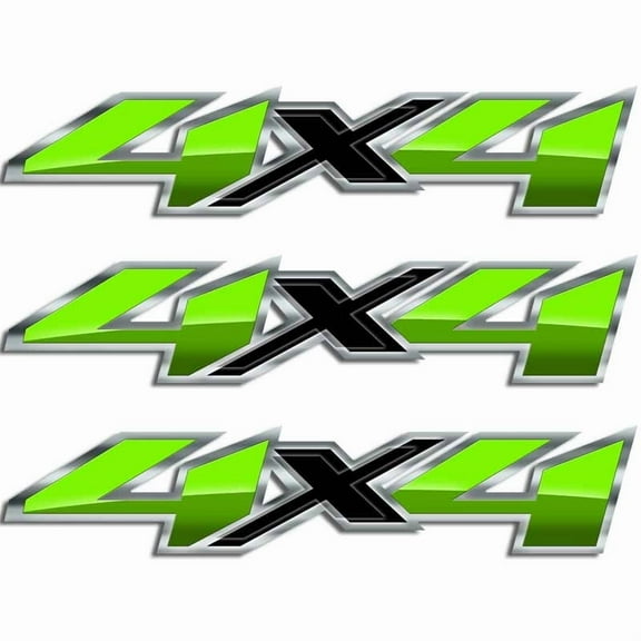 4x4 Silverado Hulk Green Horizon Truck Decal Set