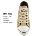 thumbnail image 3 of VSUDO Cordones planos beige de 50 pulgadas para zapatillas de deporte Cordones beige para zapatillas de deporte Cordones de zapatos beige para zapatillas de deporte Reemplazos de crema Cordones de zap, 3 of 5