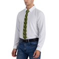 thumbnail image 6 of Xecao Avocado Toast Print Tie For Men Necktie Woven Jacquard Neck Ties,Classic Men's Tie, 6 of 7
