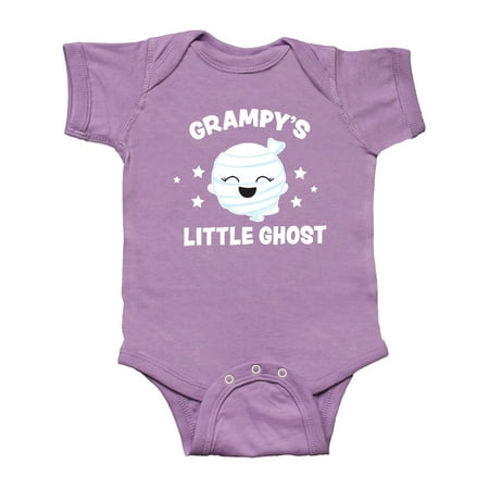 

Inktastic Cute Grampy s Little Ghost with Stars Gift Baby Girl Bodysuit