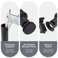 thumbnail image 3 of Wowow Bathroom Sink Drain with Overflow 2 Pack, Oil Rubbed Bronze Pop Up Drain, 3 of 7
