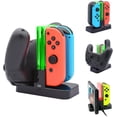 thumbnail image 1 of Cargador compatible con Nintendo Switch&OLED, estación de carga compatible con Joycon y compatible con controlador Pro con indicador de carga y cable de carga tipo C, 1 of 5