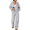 Gray, variant on SUNBS Women's Sweatsuits 2 Piece Outfits for Women Two Way Zipper Jacket Hoodies Fall Oversized Loungewear Sets with Wide Baggy Leg Sweatpants with Pockets