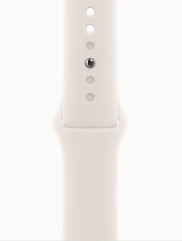 Apple Watch SE 3 - GPS + Cellular - 44MM Starlight Aluminum Case with Starlight Sport Band - S/M