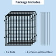thumbnail image 5 of SunsGrove Decorative Garden Fence 32 in(H) x 8.9 ft(L) 4 Panels, Heavy Duty Metal Animal Barrier Fence, No Dig Fence for Dogs, Rabbit Fence for Garden, Black, 5 of 10