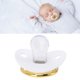 thumbnail image 2 of M Buder Chupón para Bebé Recién Nacido de 6 a 18 Meses Ortodóntico de Silicona Suave Diseño Brillante Color Blanco 6 cm / 2.36 inches Ideal para Calmante Infantil, 2 of 9