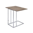 thumbnail image 2 of ACME Danson Side Table in Weathered Oak & Chrome, 2 of 3