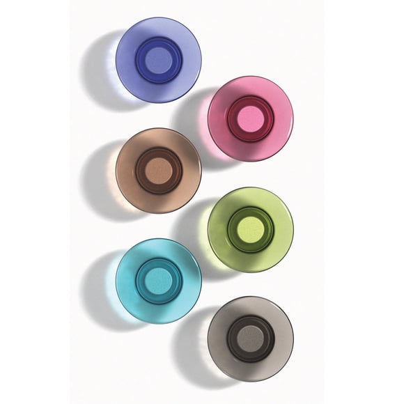 Set Magnet Quartet Strong para pizarra blanca de cristal, paquete de 6