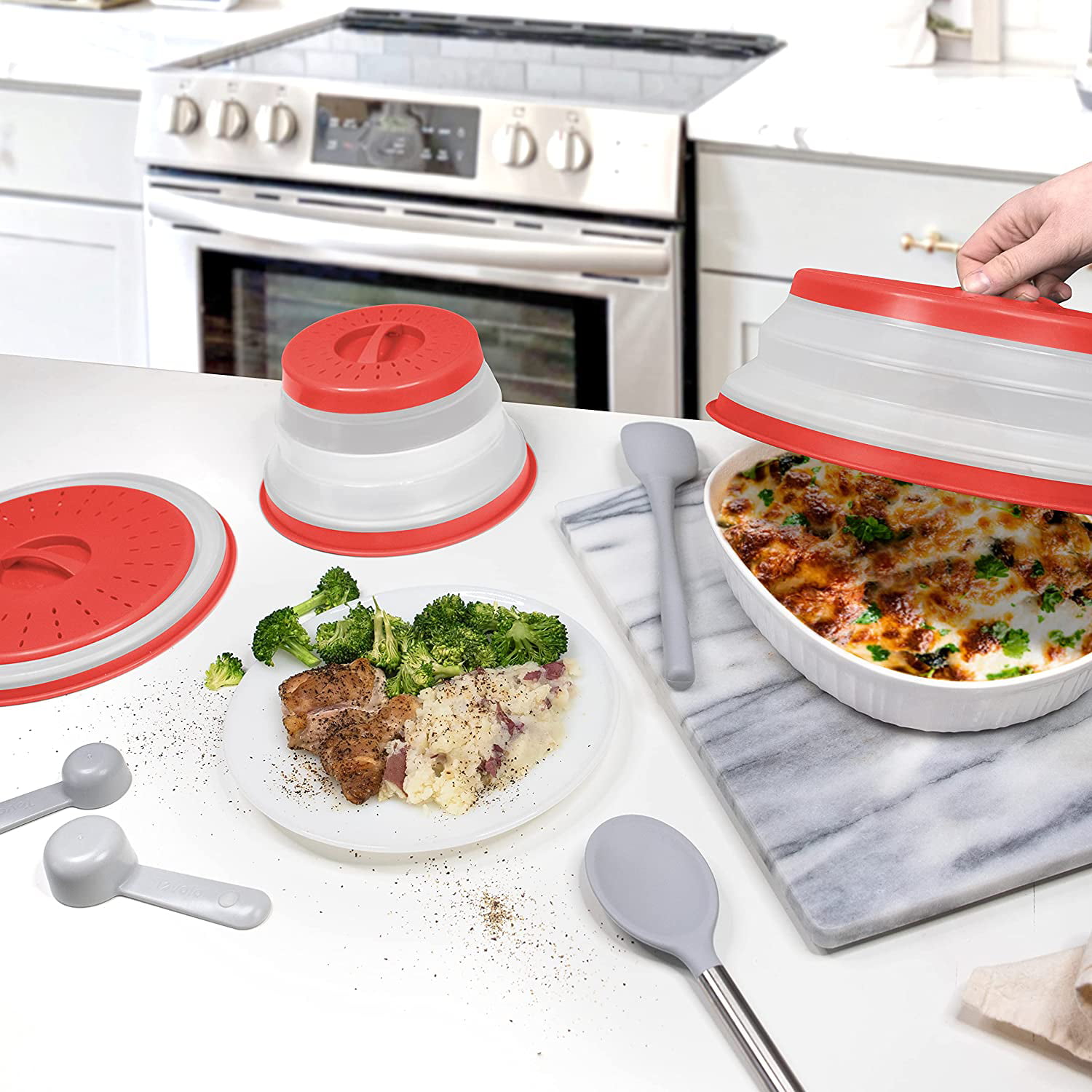 Tovolo Collapsible Microwave Food Cover - Red – Lincoln Park Emporium