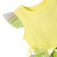 thumbnail image 5 of Lanbubble Toddler Baby Girls Rainbow Tutu Dresses Tulle Dress Party Princess Sequins Sundress Ruffle Sleeveless Yellow 5-6 Years, 5 of 10