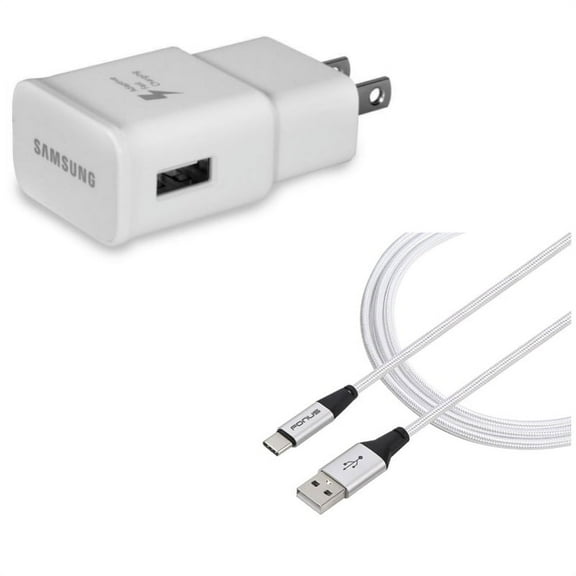 OEM Home Charger   10ft USB Cable for Samsung Galaxy Z Fold4/Fold 3 5G/Flip4 Phones - Adaptive Fast USB Power Adapter and  Type-C Charger Cord Power Wire Combo