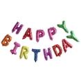 thumbnail image 3 of Banner 16 pulgadas Mylar Letters Banner Material ecológico reutilizable para decoraciones de cumpleaños y suminist Estilo3 BLESIY Globos de feliz cumpleaños, 3 of 6