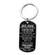 thumbnail image 1 of Llaveros para mujer, llavero de billetera, llavero de auto, lindo llavero de acero inoxidable, joyería para mi hijo, collar militar, regalo de letras de acero inoxidable, collar de marca militar, 1 of 3