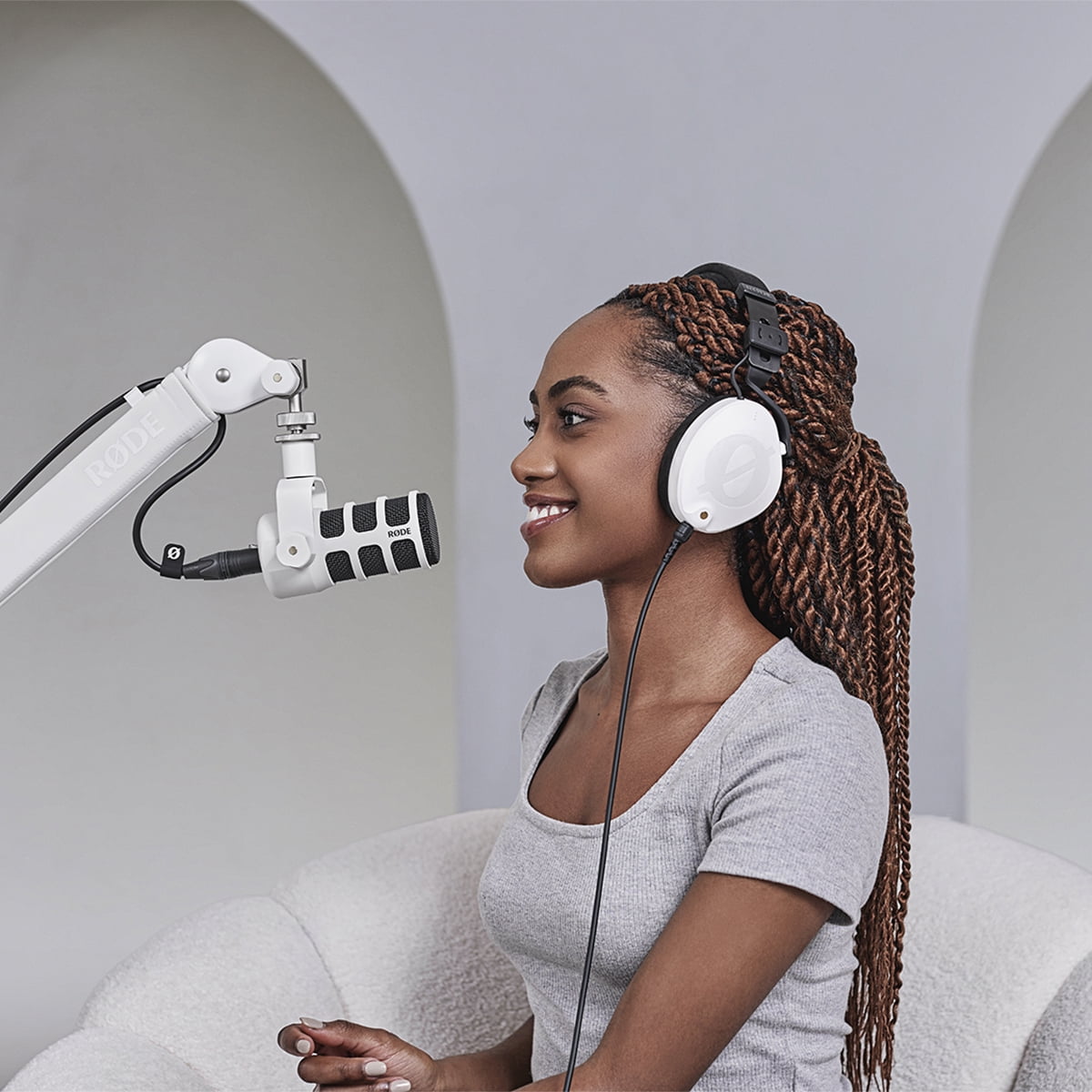 Rode NTH-100 Professional Closed-Back Over-Ear Headphones, White