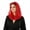 Red, variant on ZQUUVOU Women's Sheer Scarf Hijab Sequin Trim Solid Color Lightweight Breathable Muslim Head Wrap Shawl Hood Head Cover Black