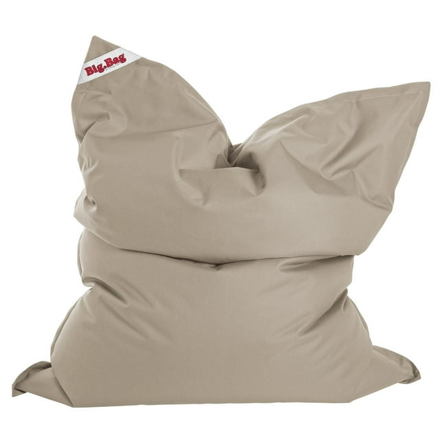 Gouchee Home Big Bag Brava Khaki Bean Bag Chair – Water-Repellent Polyester with Polystyrene Bead Filling, Oversized Lounge Seating for Bedroom, Living Room or Dorm, Suitable for Adults and Teens