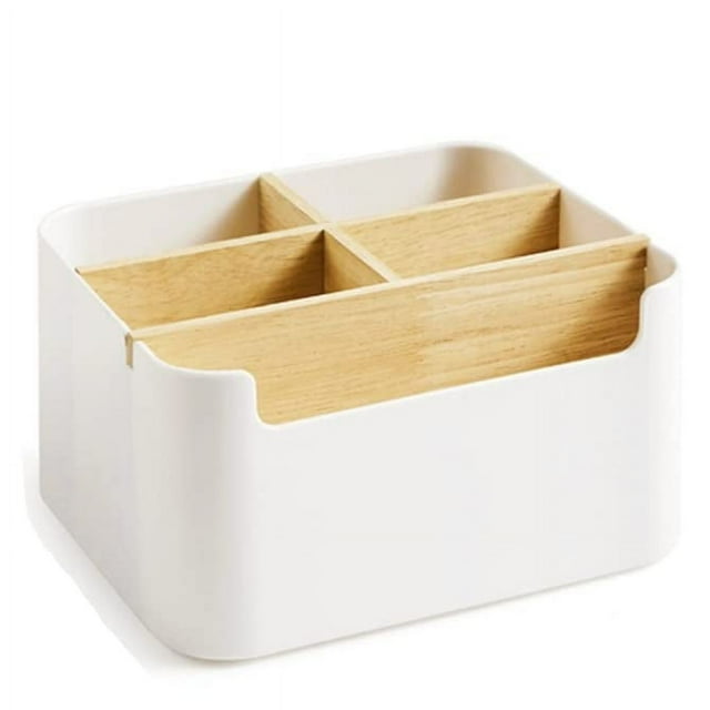 Soporte para Control remoto, caja de almacenamiento de escritorio de oficina, organizador de almacenamiento de escritorio para lápiz, artículos cosméticos para el cuidado de la piel
