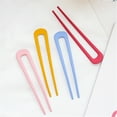 thumbnail image 6 of U-Shaped French Hair Pin for Women- Vintage Metal Hair Stick for Women, Classic Bun Chignon Hair Fork, Simple Solid Color Hair Accessory, Thick Long Hair Styling Tool, 3.94 in Length, 1PC, 6 of 9