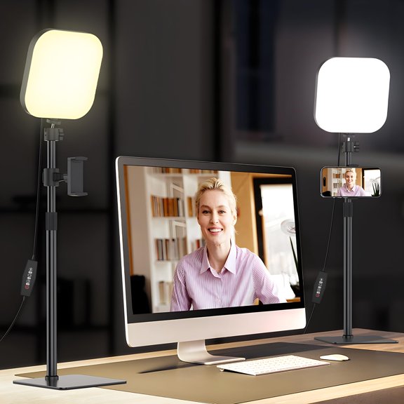 Lámpara de videoconferencia Mojimdo 180 LED con 3 colores y 5 niveles de brillo