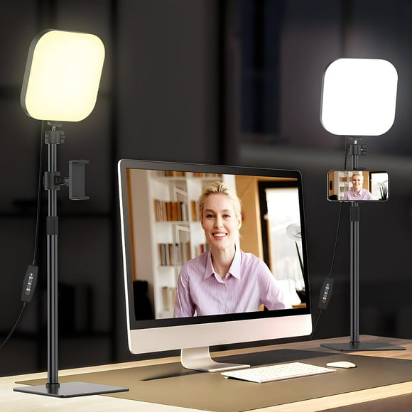 Lámpara de videoconferencia Mojimdo 180 LED con 3 colores y 5 niveles de brillo