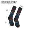 thumbnail image 4 of Pofeuu Cartoon Sharks Print Compression Socks for Women & Men Circulation - Best Support for Nurses,Running,Athletic,Sports, 4 of 7