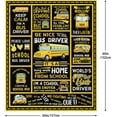 thumbnail image 6 of Bus Driver Appreciation Gifts, Bus Driver Gifts for Women, School Bus Driver Gifts for Men, Birthday Gifts for School Bus Driver Blanket, Back to School Thank You for Bus Driver Throw Blankets 60"x50", 6 of 6