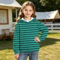 thumbnail image 4 of PureCasa Girls' Sweatshirts 3-14 Years Pullover Hoodie Long Sleeve Drawstring Oversized Street Sweatshirts with Pocket, 4 of 9