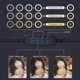 thumbnail image 4 of Lámpara Selfie Anillo LED Luz de Relleno Luz Interfaz USB para Teléfono Móvil Transmisión en Fotografía Maquillaje Luz Atenuación Continua Lámpara Selfie Luz Spptty Como se muestra en la descripción, 4 of 5