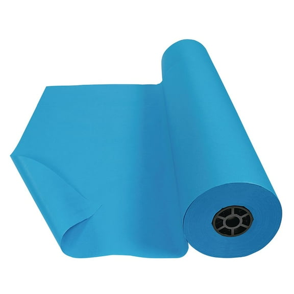 Colorations Dual Surface Paper Roll - Bright Blue 36" x 1000'