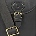 thumbnail image 3 of Hidesign Petra Leather Crossbody Bag with Saddle Shape and Faux Buckle Closure & Adjustable Shoulder Strap - size (9"L x 8"H x 2"W), 3 of 6