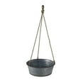 thumbnail image 1 of Cheungs 5024L 1.5 lbs Round Galvanized Metal Rope Hanging Metal Planter, 1 of 1
