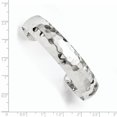 thumbnail image 2 of 925 Sterling Silver Hammered Slip On Bangle Bracelet Cuff, 2 of 6