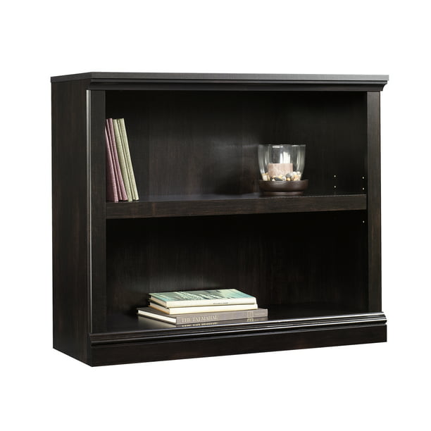 Sauder Select 2 Shelf Bookcase Estate Black Finish Walmart Com Walmart Com