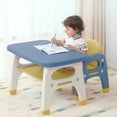 thumbnail image 2 of Muebles para bebés, mesa de estudio con silla, jardín de infantes, mesa y silla de plástico para niños Sincero Hogar, 2 of 6