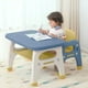 thumbnail image 2 of Muebles para bebés, mesa de estudio con silla, jardín de infantes, mesa y silla de plástico para niños oso de fresa Hogar, 2 of 5
