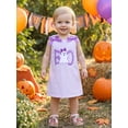 thumbnail image 4 of Toddler Baby Girl Halloween Thanksgiving Outfit Bow Sleeveless Cutest Pumpkin Turkey Dress Clothes, 4 of 8