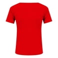 thumbnail image 4 of Womens Basic V Neck Short Sleeve T Shirts Slim Fit Crop Y2K Tee Gym Workout Cute Top Going Out Fitted Tops Tight Shirts 2026 Summer Fashion Basic Solid Color Tees Soft Breathable Workout Shirts, 4 of 5