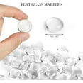 thumbnail image 3 of NOGIS 0.66 Lb Flat Glass Marbles, Clear Flat Marble Beads Gems Transparent Aquarium Pebbles for Vase Filler Beads Table Scatters, 3 of 7