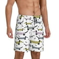 thumbnail image 2 of Sikiie Dachshund Dog Puppy Mens Pajama Shorts, Lightweight Lounge Pant with Pockets Soft Sleep Pj Shorts for MenMedium, 2 of 6