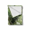 thumbnail image 2 of Forest Soft Flannel Fleece Throw Blanket, Foliage Tropical Jungle South American Growth Untouched Nature Vegetation, Cozy Plush for Indoor and Outdoor Use, 60" x 80", Green Brown, by Ambesonne, 2 of 6