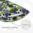 thumbnail image 5 of Fotbe Football Pillow Cases - Envelope Closure - Luxury, Extra Soft, Cooling Pillow Covers - Wrinkle, Fade, Stain Resistant-20"x30", 5 of 8