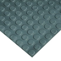 Rubber-Cal Coin-Pattern Thermoplastic Flooring -- 3.5mm x 36" x 10ft - Black