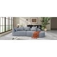 thumbnail image 2 of Newest 116" Modern Curved Sectional Sofa with High-Density Fully Compressed Sponge and Chaise Lounge, Pearl Upholstery, 2-Piece Set, Fully Assembled Right Hand Facing, Perfect for Living Room, Lounge, 2 of 7