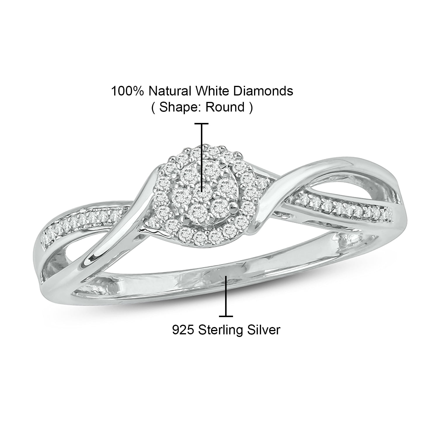 ct tw diamond promise rings under 100