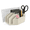 BONE WHITE, variant on Modern Minimalist Mail Organizer (Bone White) – Compact Desk Mail Holder with Tabs & Small Storage– 3D Printed in Multiple Colors