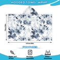 thumbnail image 2 of Pioneer Flower Floral Print Pattern Hooded Bath Towel，50"x30" for Ages 3 To 12 Kids, Quick Dry Lightweight Soft Microfiber Hood Beach Towel Cover Up for Kids, 2 of 7