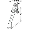 thumbnail image 2 of Door Holder, 4in, Zinc Diecast, Brass-Plated Finish, Drop Down Type, 2 of 2